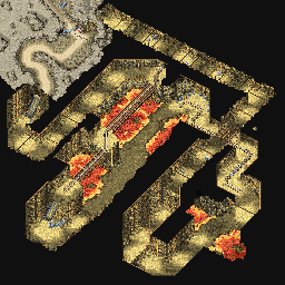 Thumbnail for a map of Omega Circuit Mines for the GBA game Racing Gears Advance.