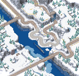 Thumbnail for a map of Omega Circuit Warstrike for the GBA game Racing Gears Advance.