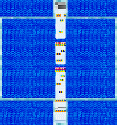 Thumbnail for a map of Road Cup Bronze Cup - Dash & Coins for the GBA game Road Trip: Shifting Gears.
