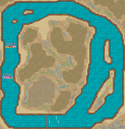 Thumbnail for a map of Sprint Race Marine Area - Deep Cave for the GBA game Road Trip: Shifting Gears.