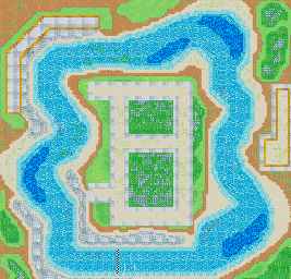 Thumbnail for a map of Sprint Race Marine Area - Metro River for the GBA game Road Trip: Shifting Gears.