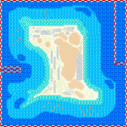 Thumbnail for a map of Sprint Race Marine Area - Tropical for the GBA game Road Trip: Shifting Gears.