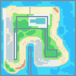 Thumbnail for a map of Sprint Race Off-Road Area - South Beach for the GBA game Road Trip: Shifting Gears.