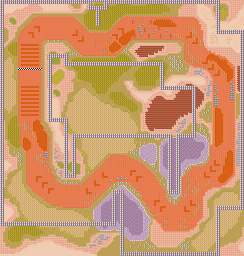 Thumbnail for a map of Sprint Race Sky Area - Twilight for the GBA game Road Trip: Shifting Gears.