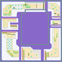 Thumbnail for a map of Sprint Race Wonder Area - Great Babel for the GBA game Road Trip: Shifting Gears.