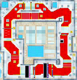 Thumbnail for a map of Sprint Race Wonder Area - Red Castle for the GBA game Road Trip: Shifting Gears.