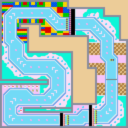 Thumbnail for a map of Sprint Race Wonder Area - Rich Land for the GBA game Road Trip: Shifting Gears.