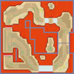 Thumbnail for a map of Sprint Race Wonder Area - Wizard Valley for the GBA game Road Trip: Shifting Gears.