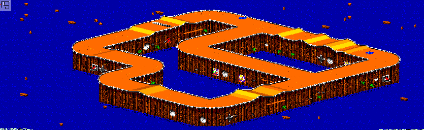 Thumbnail for a map of Bogmire - Divisions B & A Track 2 for the GBA game Rock N' Roll Racing.