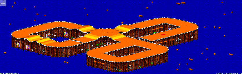 Thumbnail for a map of Bogmire - Divisions B & A Track 4 for the GBA game Rock N' Roll Racing.