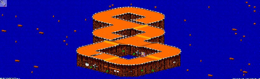 Thumbnail for a map of Bogmire - Divisions B & A Track 5 for the GBA game Rock N' Roll Racing.