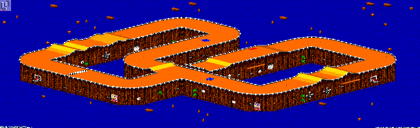 Thumbnail for a map of Bogmire - Divisions B & A Track 6 for the GBA game Rock N' Roll Racing.