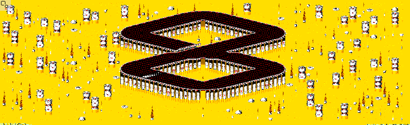 Thumbnail for a map of Chem VI - Divisions B & A Track 3 for the GBA game Rock N' Roll Racing.