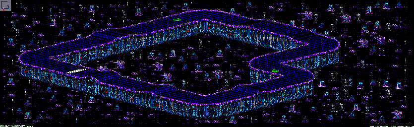Thumbnail for a map of Drakonis - Divisions B & A Track 1 for the GBA game Rock N' Roll Racing.