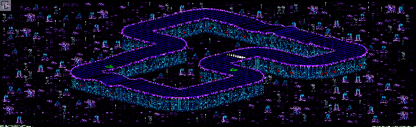 Thumbnail for a map of Drakonis - Divisions B & A Track 2 for the GBA game Rock N' Roll Racing.