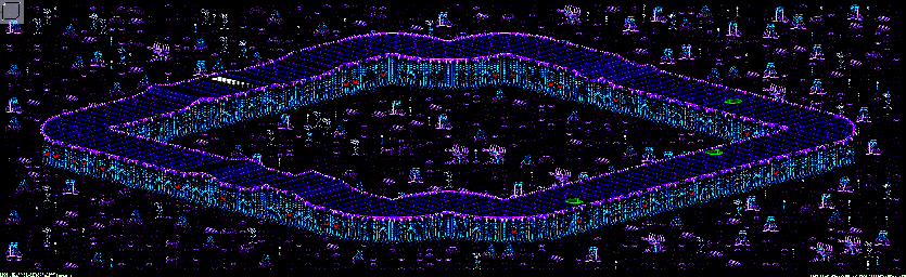 Thumbnail for a map of Drakonis - Divisions B & A Track 5 for the GBA game Rock N' Roll Racing.