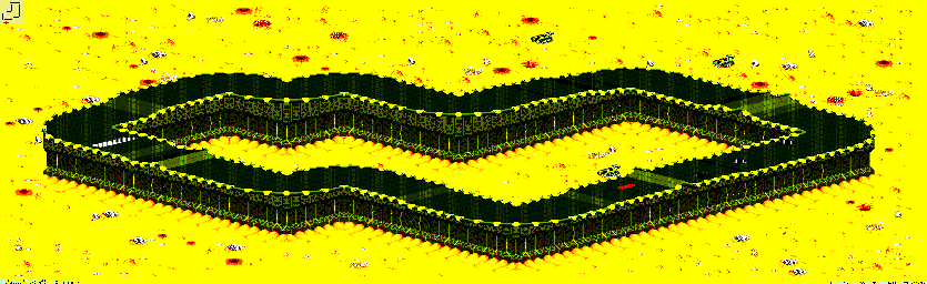 Thumbnail for a map of New Mojave - Divisions B & A Track 2 for the GBA game Rock N' Roll Racing.
