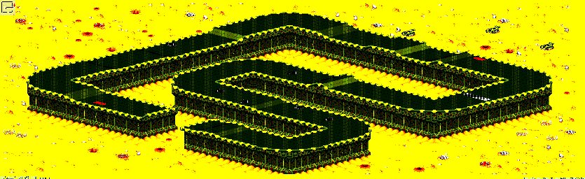 Thumbnail for a map of New Mojave - Divisions B & A Track 3 for the GBA game Rock N' Roll Racing.