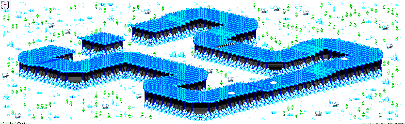 Thumbnail for a map of Nho - Divisions B & A Track 3 for the GBA game Rock N' Roll Racing.