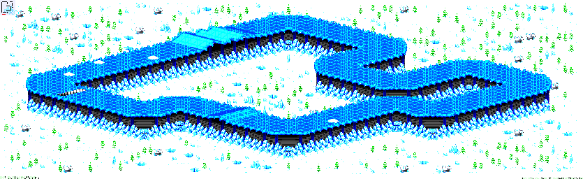 Thumbnail for a map of Nho - Divisions B & A Track 4 for the GBA game Rock N' Roll Racing.