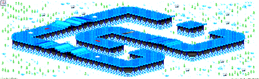 Thumbnail for a map of Nho - Divisions B & A Track 5 for the GBA game Rock N' Roll Racing.