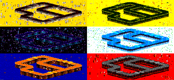 Thumbnail for a map of Vs. Mode Track 11 for the GBA game Rock N' Roll Racing.
