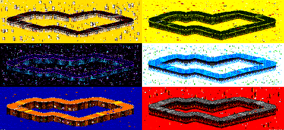 Thumbnail for a map of Vs. Mode Track 17 for the GBA game Rock N' Roll Racing.
