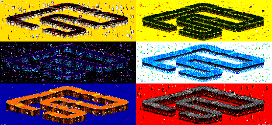 Thumbnail for a map of Vs. Mode Track 18 for the GBA game Rock N' Roll Racing.