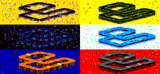 Thumbnail for a map of Vs. Mode Track 19 for the GBA game Rock N' Roll Racing.