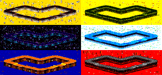 Thumbnail for a map of Vs. Mode Track 2 for the GBA game Rock N' Roll Racing.