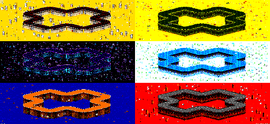 Thumbnail for a map of Vs. Mode Track 21 for the GBA game Rock N' Roll Racing.
