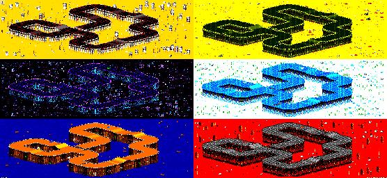 Thumbnail for a map of Vs. Mode Track 22 for the GBA game Rock N' Roll Racing.