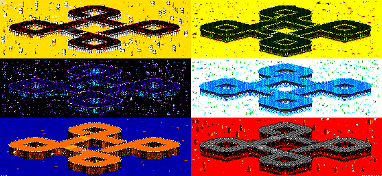 Thumbnail for a map of Vs. Mode Track 24 for the GBA game Rock N' Roll Racing.