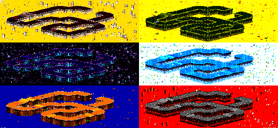 Thumbnail for a map of Vs. Mode Track 28 for the GBA game Rock N' Roll Racing.