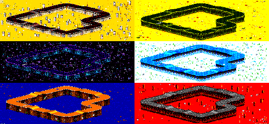 Thumbnail for a map of Vs. Mode Track 5 for the GBA game Rock N' Roll Racing.