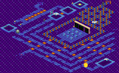 Thumbnail for a map of Internet System Sector 10 for the GBA game Rockman EXE 4.5: Real Operation.