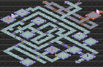 Thumbnail for a map of Undernet System Sector 1 for the GBA game Rockman EXE 4.5: Real Operation.