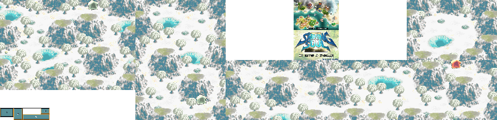 Thumbnail for a map of Beast Mountain (Winter) for the GBA game Shining Soul II.