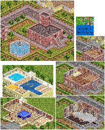 Thumbnail for a map of Clock Tower for the GBA game The Sims: Bustin' Out.
