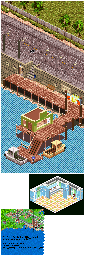Thumbnail for a map of Fish-n-Chips for the GBA game The Sims: Bustin' Out.
