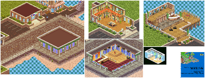 Thumbnail for a map of Library for the GBA game The Sims: Bustin' Out.