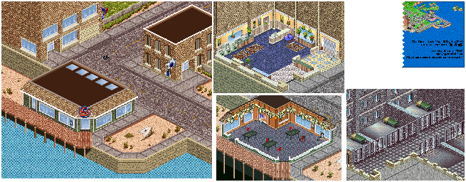 Thumbnail for a map of Restaurant for the GBA game The Sims: Bustin' Out.