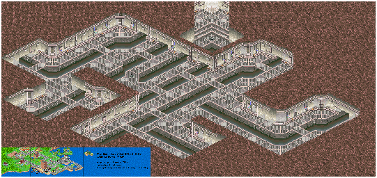 Thumbnail for a map of Sewer for the GBA game The Sims: Bustin' Out.