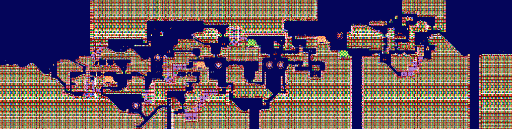 Thumbnail for a map of Zone 4: Toy Kingdom Act 01 for the GBA game Sonic Advance 3.