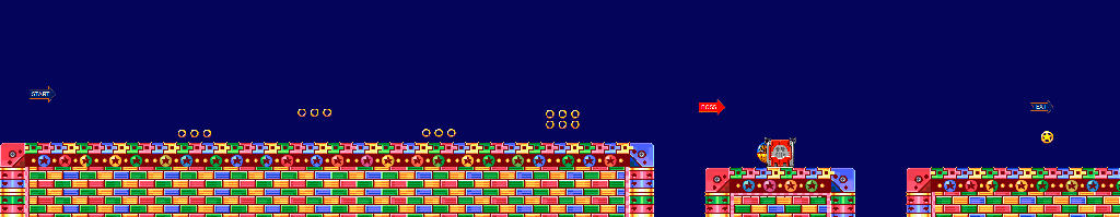 Thumbnail for a map of Zone 4: Toy Kingdom Act 04 for the GBA game Sonic Advance 3.