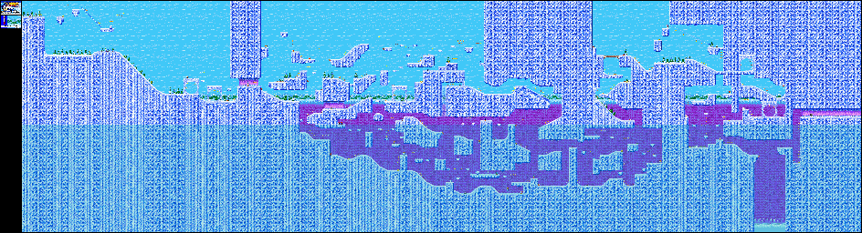 Thumbnail for a map of Ice Mountain Zone Act 1 for the GBA game Sonic Advance.
