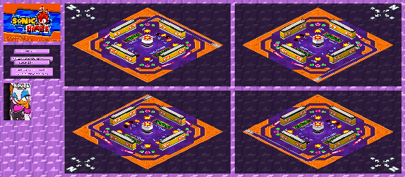 Thumbnail for a map of Arenas Club Rouge for the GBA game Sonic Battle.