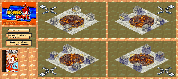 Thumbnail for a map of Arenas Library for the GBA game Sonic Battle.