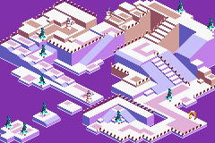 Thumbnail for a map of Winter Mesa (In-Game Map) for the GBA game Spyro 2: Season Of Flame.