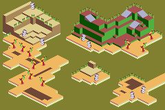 Thumbnail for a map of Banana Savannah Primate Plantation (In-Game Map) for the GBA game Spyro: Attack Of The Rhynocs.